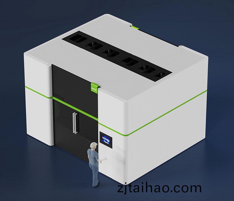 三維機器人(ren)激(ji)光切割機,三維激光切割機,3D激光切割機,全封閉式安全防護欄